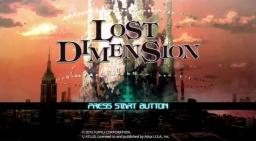 Lost Dimension Title Screen